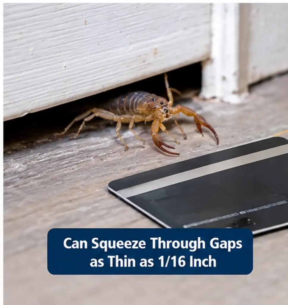 can squeeze through gaps