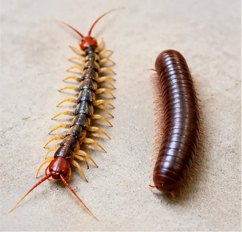 Pest Identification Guide Centipede vs. Millipede