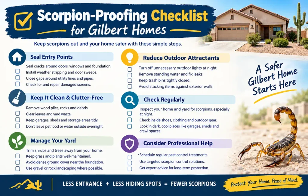 Scorpion-Proofing Checklist for Gilbert Homes